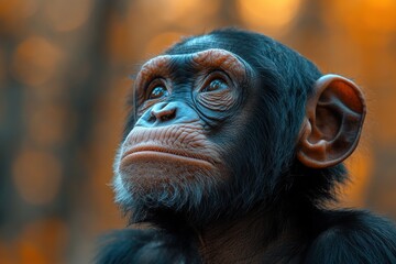 Sticker - Curious Chimpanzee