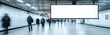 © BG_Illustrations - Blank billboard in subway station with people walking by