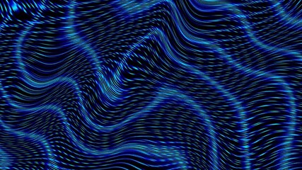 Sticker - abstract blue strings background. loop 4k video