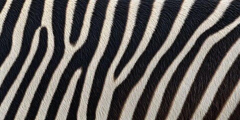 Wall Mural - Zebra Fur Texture Close Up