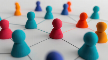 Wall Mural - vibrant 3d clay networking icon, a colorful marketing element, featuring a distinctive design that s
