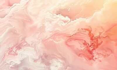 Wall Mural - Gentle grainy gradient with soft peach and pink, Video