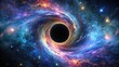 © Neungruedee - A mysterious black hole in the depths of space , Astronomy, Galaxy, Space, Event Horizon, Singularity