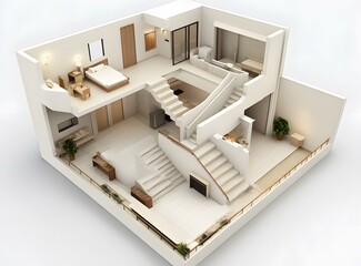 Interior Design of a Modern Two Story Home