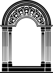 Poster - Elegant Arch Design with Classic Columns