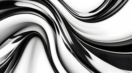 Wall Mural - Rotating simple swirl intertwined with wave pattern image