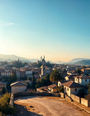 Sticker - panorama of the city