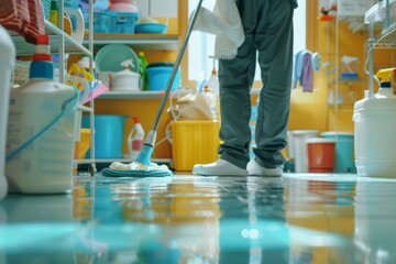 Cleaning Time in the Kitchen