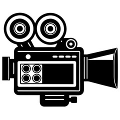 Cinema Camera silhouette vector illustration