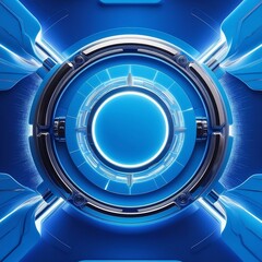 Creative bright blue tech wallpaper with linear circle. Innovation and technology concept. 3D Rendering.
By Who is Danny