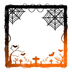 Bottoms Light Frame Surrounded vine Center Tree cross Two Spider web Four Bats