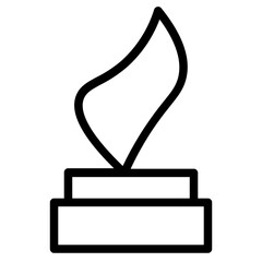 Sticker - Award Medal Trophy Line Icon