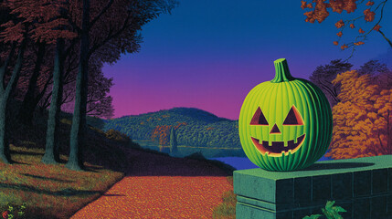 halloween jack o lantern,Illustration, art