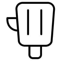 Poster - Activity Boxing Gloves Line Icon