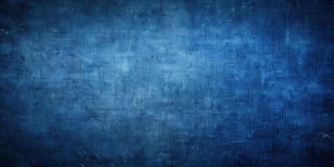 Wall Mural - Dark blue grungy canvas background with dark vignette borders, dark blue, grungy, canvas, texture, background