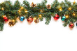 © Nadюshes  - Christmas garland on a white background.
