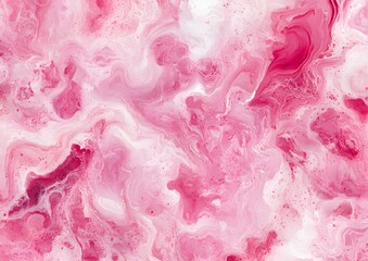 Poster - Abstract Pink and White Marble Texture