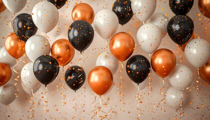 Wall Mural - celebratory balloons for birthdays add a festive touch.
