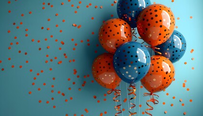Wall Mural - celebratory balloons for birthdays add a festive touch.