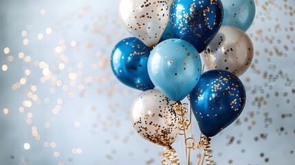 Wall Mural - celebratory balloons for birthdays add a festive touch.