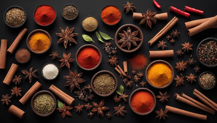 illustration of herbs and spices