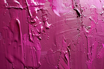 Sticker - A pink wall with paint splatters and brush strokes