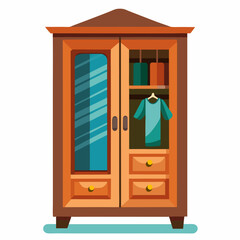 Wall Mural - wardrobe with clothes