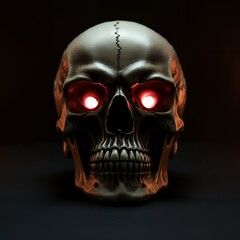 Wall Mural - Halloween skull concept background