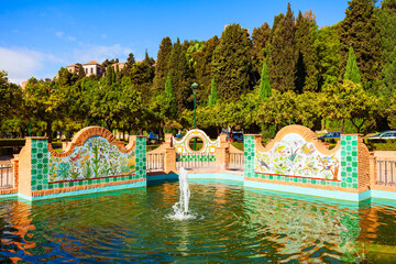 Sticker - Jardines Pedro Luis Alonso public garden, Malaga