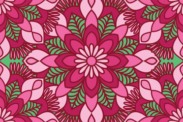 Poster - Abstract pattern background Mandala