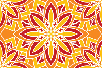 Poster - Colorful mandala abstract pattern