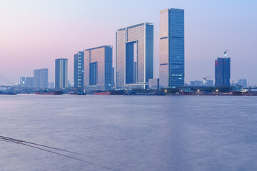 Wall Mural - Tall Buildings in Riverside City on the Pearl River Bank, Guangzhou