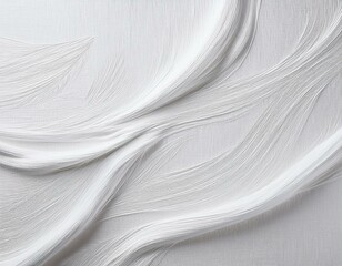 Wall Mural - Abstract white textured design with flowing lines and patterns on a canvas, creating a dynamic and modern visual effect.
