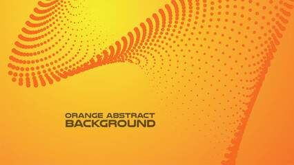 Orange halftone abstract background for backdrop or presentation