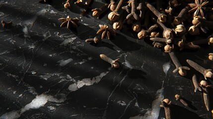 Sticker - Spices on Black Marble