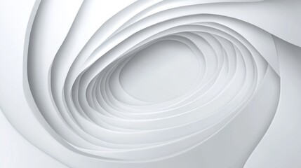 Wall Mural - Abstract White Paper Spiral Background