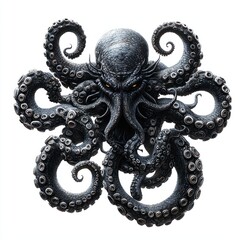 kraken clip art isolated on white background