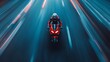 © MaxStock - speeding motorcycle ride