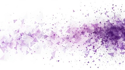 Wall Mural - A purple line with triangles scattered throughout