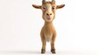 © zainab - A cheerful cartoon goat stands against a simple backdrop, showing off its friendly animated features in daylight