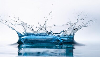 water splash in glass