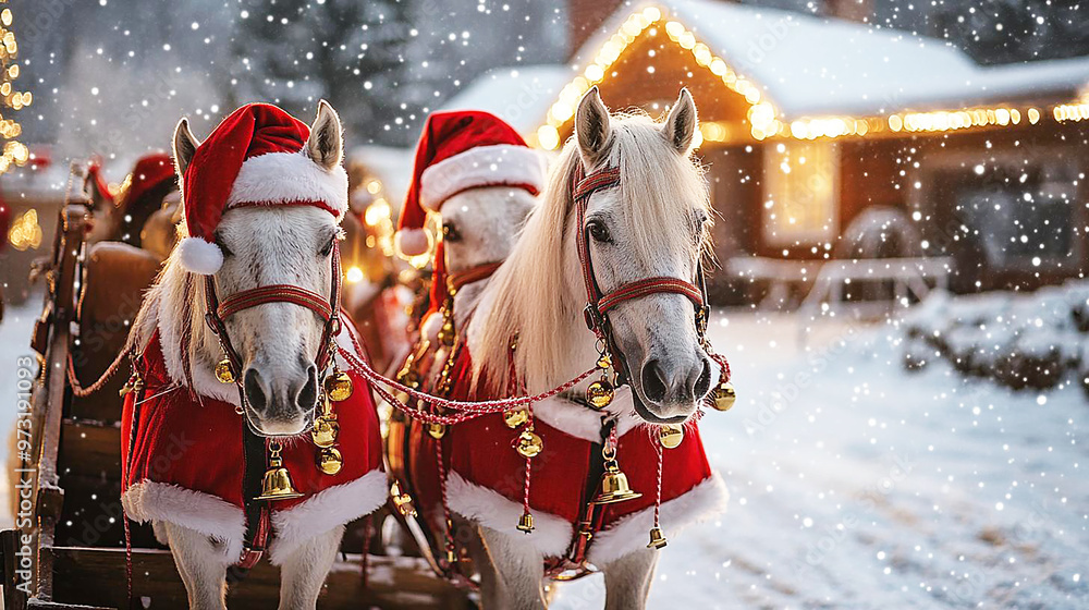 horse dressed for christmas Horse - Do you dress your horse or pony up in a festive outfit or decorate  his tack with decorations at Christmas time? If so, we'd love to see them