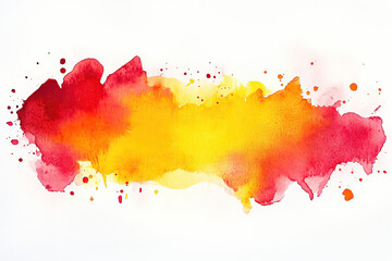 Wall Mural - Yellow and red abstract spots