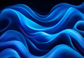 Wall Mural - Abstract Blue Waves