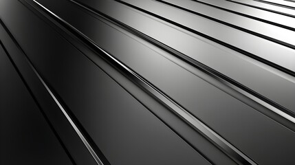 Abstract Black and Silver Stripes