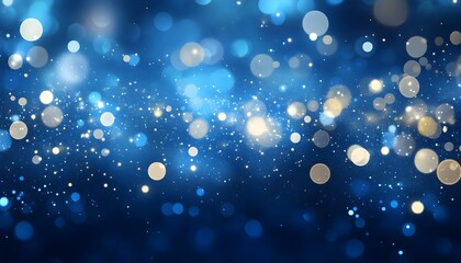 Poster - Abstract Blue Bokeh Background