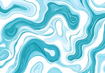 Wall Mural - Abstract Blue and White Swirl Pattern