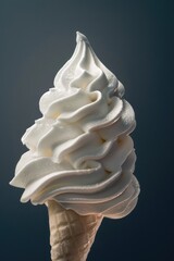 Sticker - A single serving of creamy delight in a waffle cone