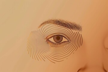 Fingerprint scanning. Concept of security, digital password and biometric authorization with finger-print. Vector illustration.. Beautiful simple AI generated image