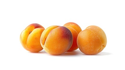 Wall Mural - A selection of ripe apricots arranged neatly on a surface